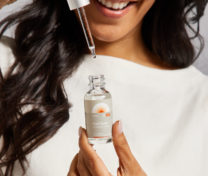 FOCL's Alcohol Alternative Drops - Liquid supplement for calm and focus.