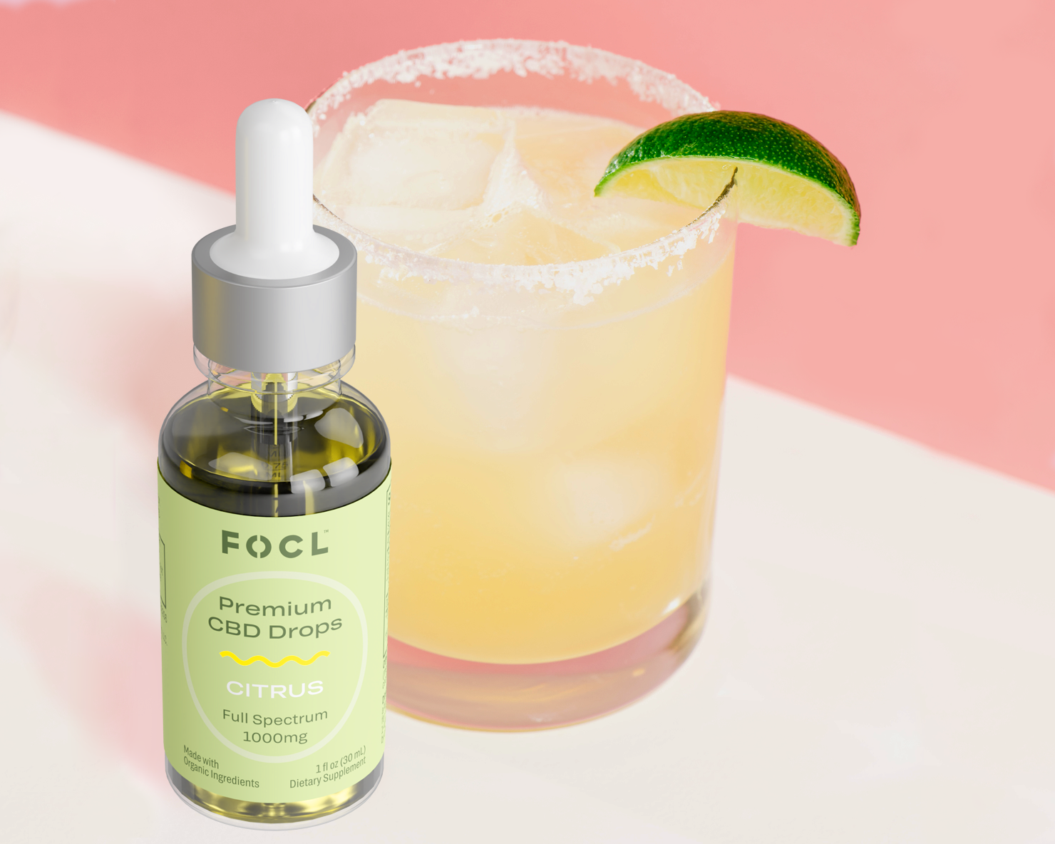 Spicy Jalapeno Margarita CBD mocktail