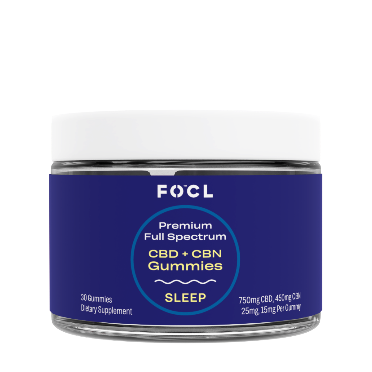 Premium Full Spectrum CBD + CBN Sleep Gummies - FOCL