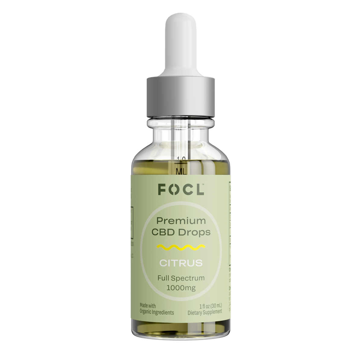 Premium Full Spectrum CBD Drops - FOCL