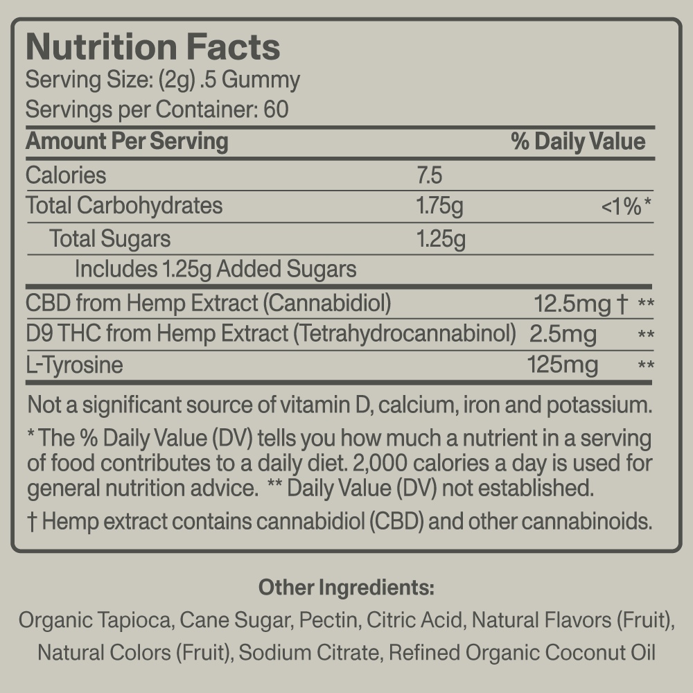 FOCL FeelGood supplement bottle with label showcasing plant-based ingredients for focus and calm.
