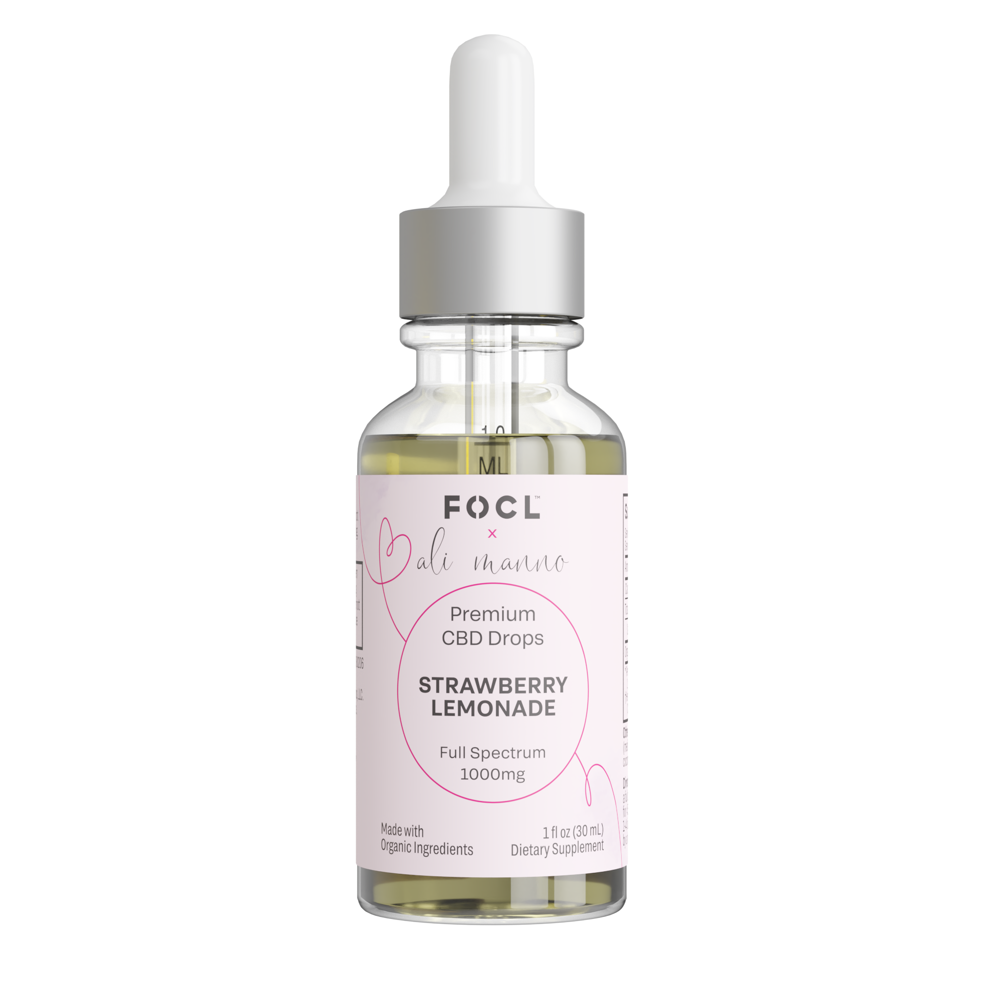 FOCL x Ali - Full Spectrum Strawberry Lemonade CBD Drops