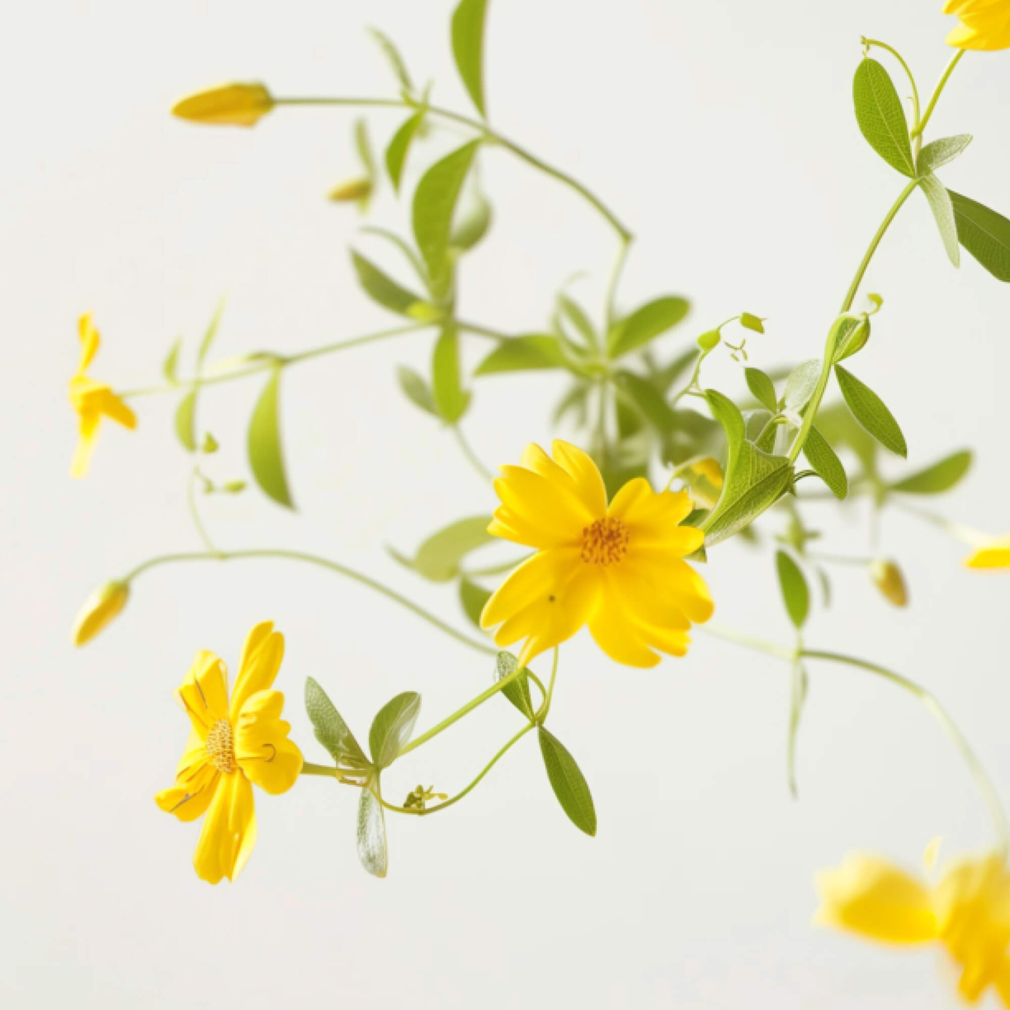 FOCL Damiana - Yellow flower with plant stem - Enhances focus and calm.