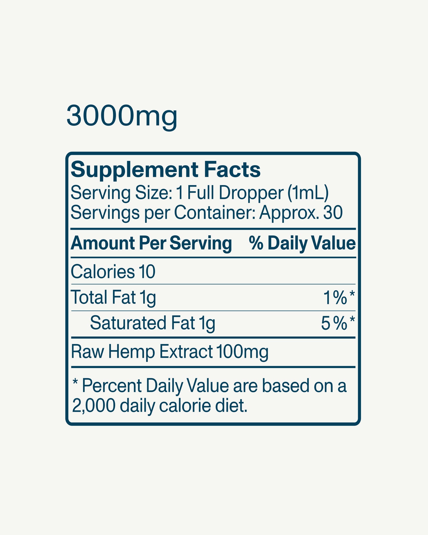 FOCL Daily Calm Drops bottle premium plant-based wellness supplement for stress relief and calm.