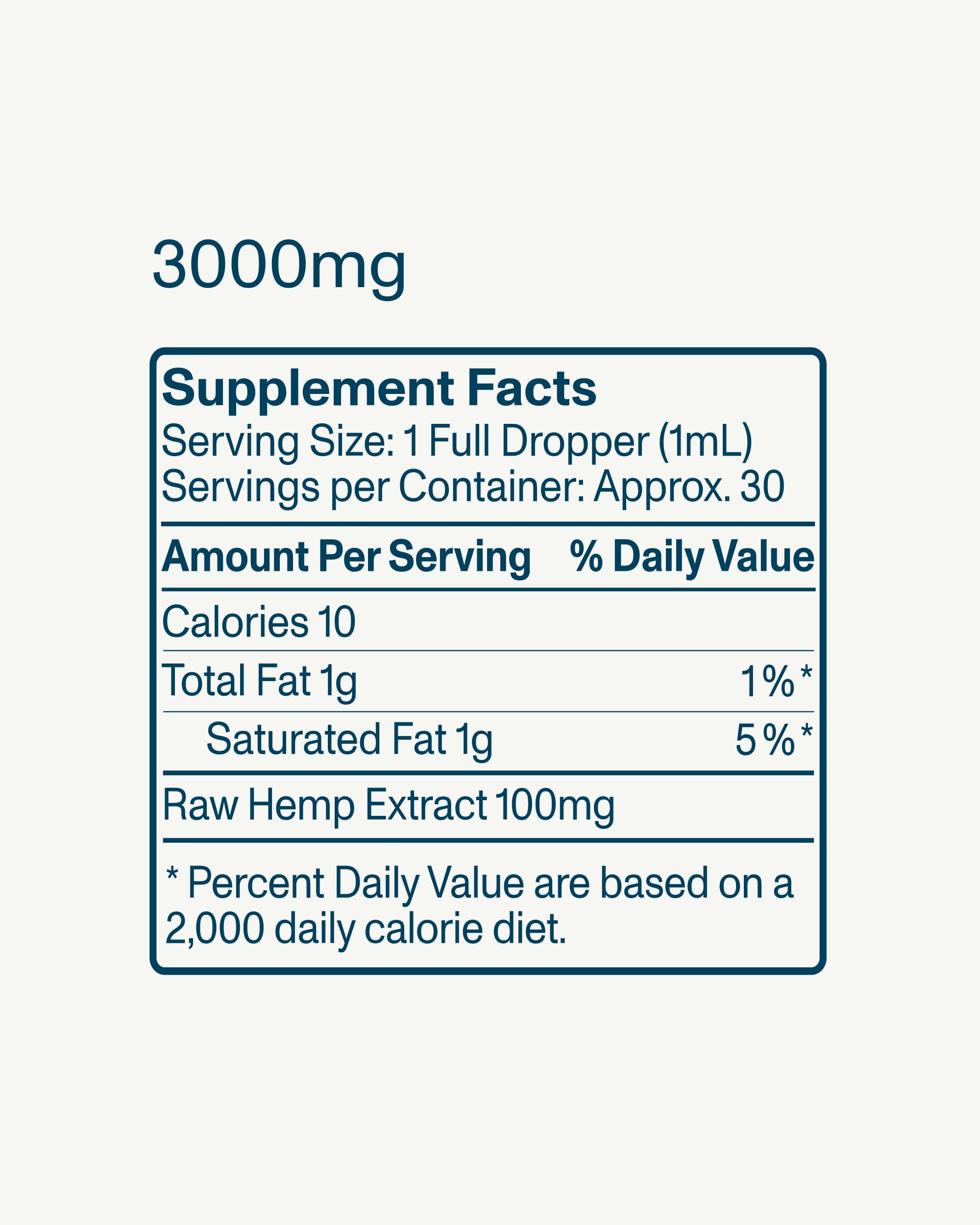 FOCL Daily Calm Drops bottle premium plant-based wellness supplement for stress relief and calm.