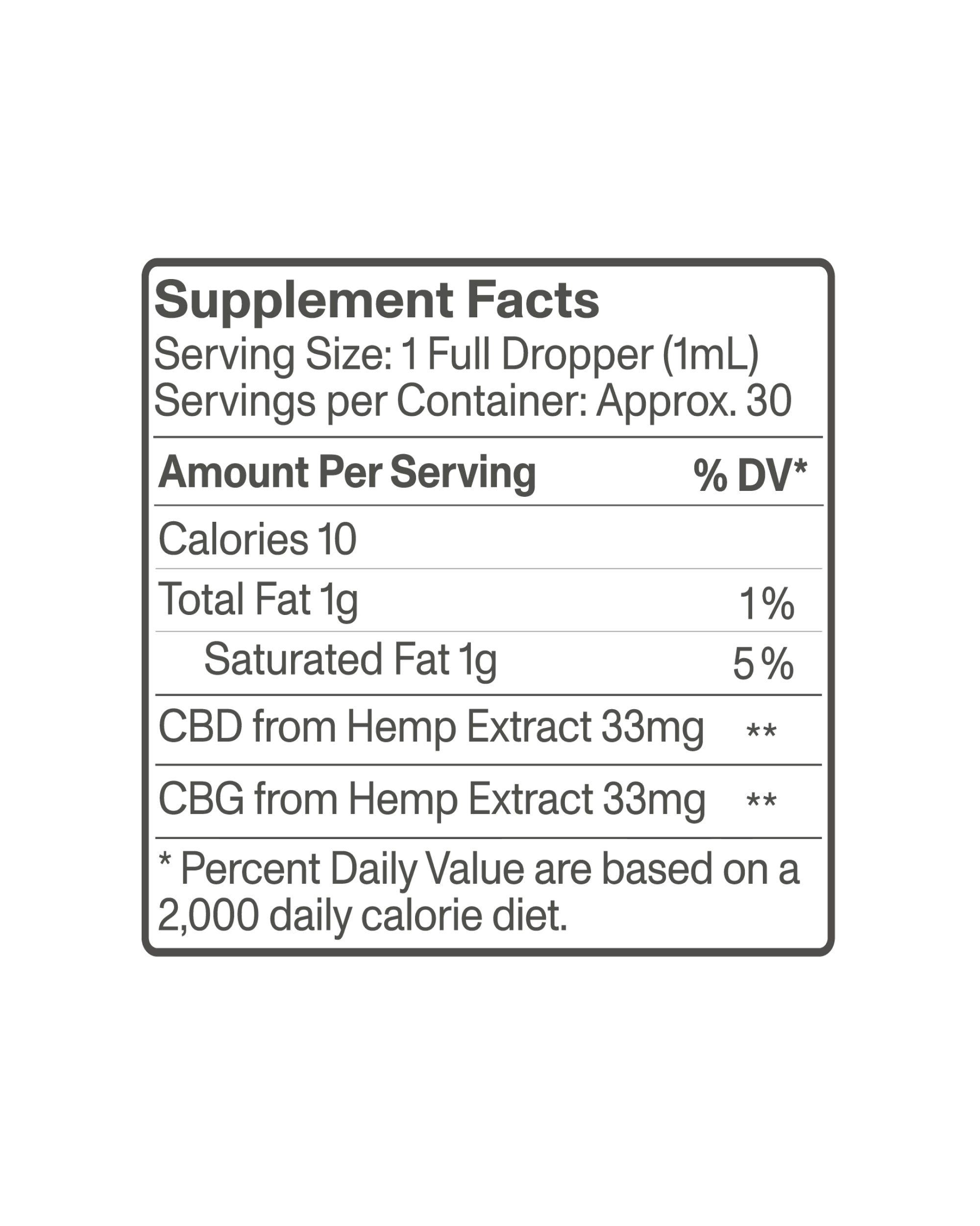 Daily Soothe Full Spectrum CBG+CBD Drops (Save $32)