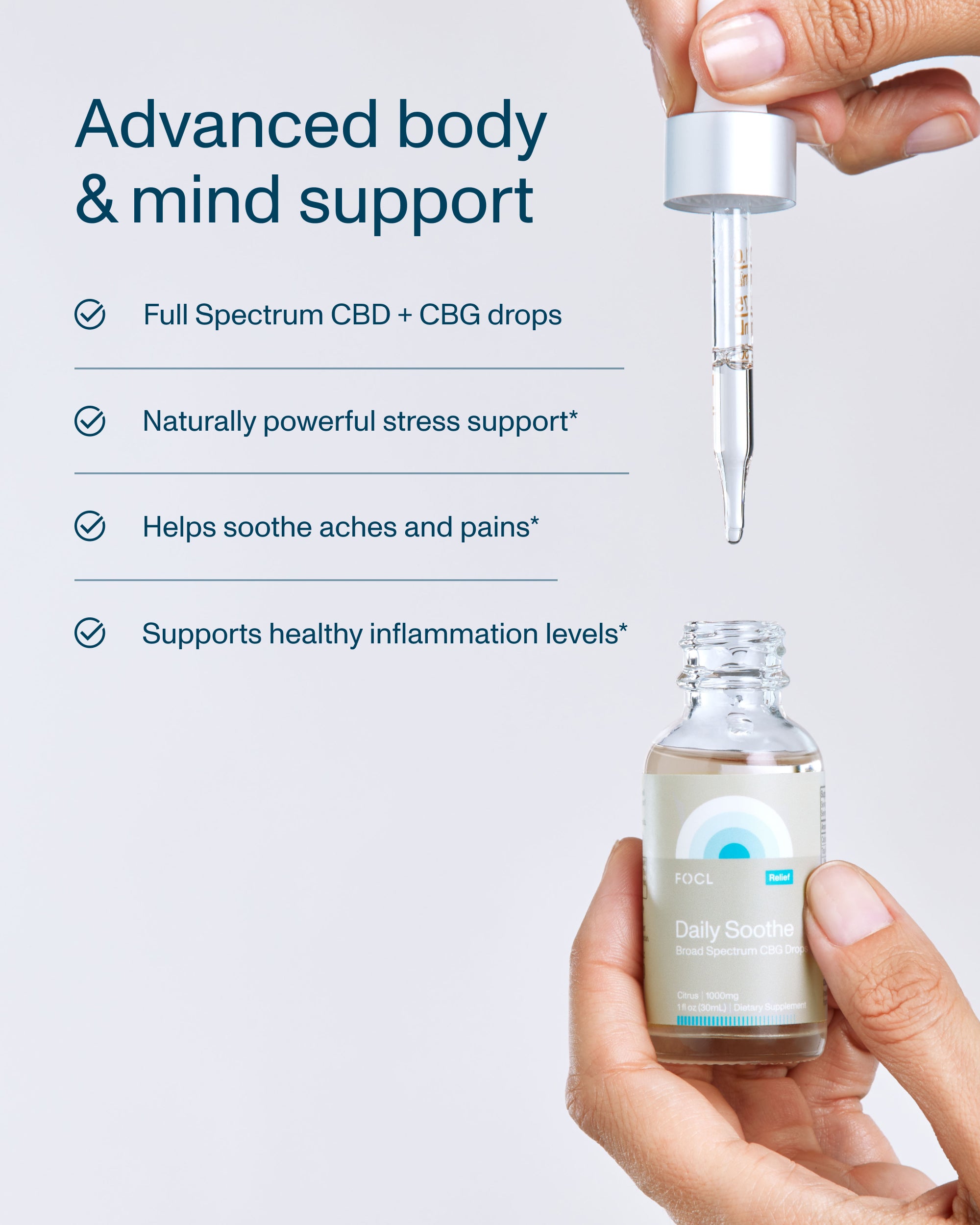 Daily Soothe Full Spectrum CBG+CBD Drops (Save $32)