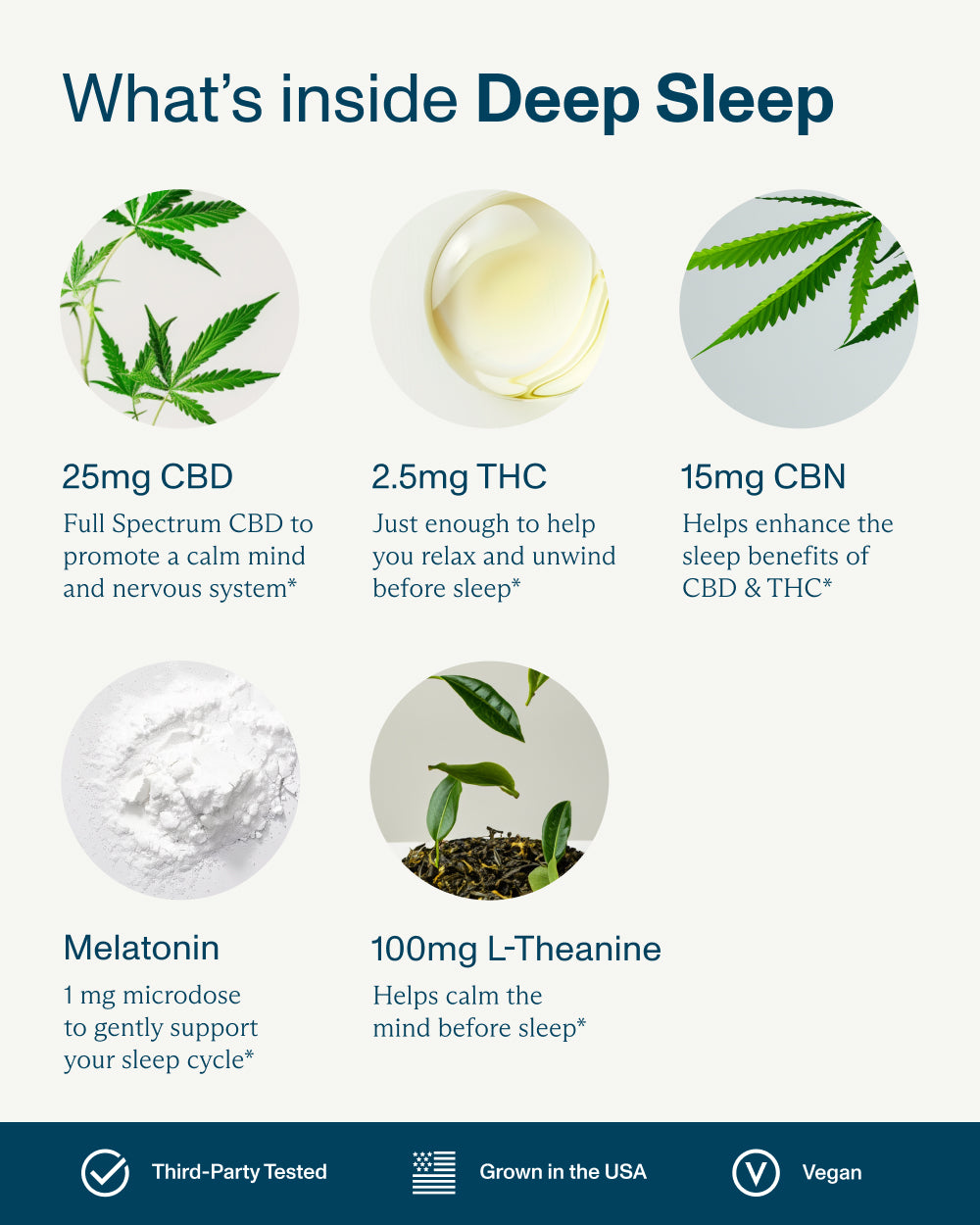 FOCL Variety Bundle featuring hemp-based supplements for sleep, calm, and focus.