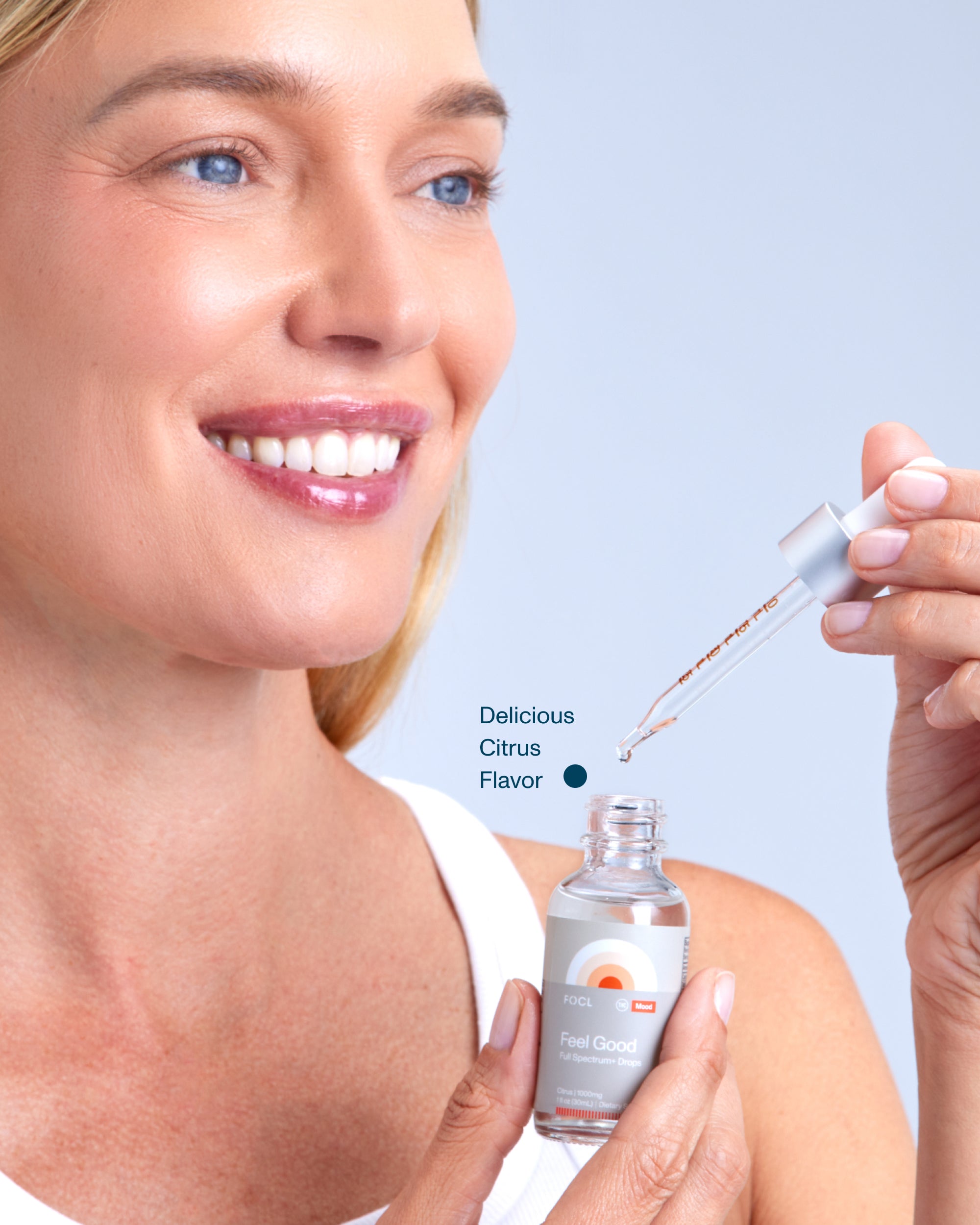 FOCL FeelGood Drops - Liquid wellness supplement - Promotes calm, focus, and relief.
