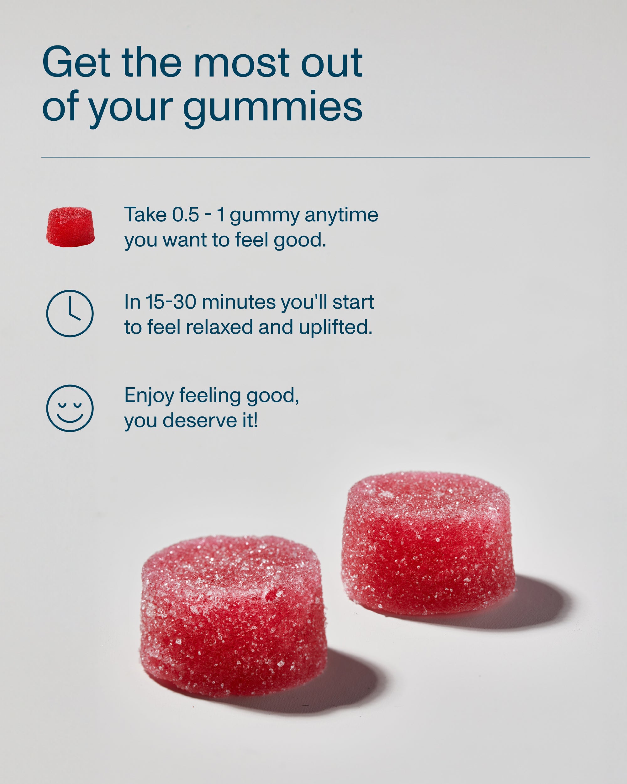 FOCL FeelGood Gummies - Plant-Based Wellness Candies - Promoting Calm, Focus, and Relief.