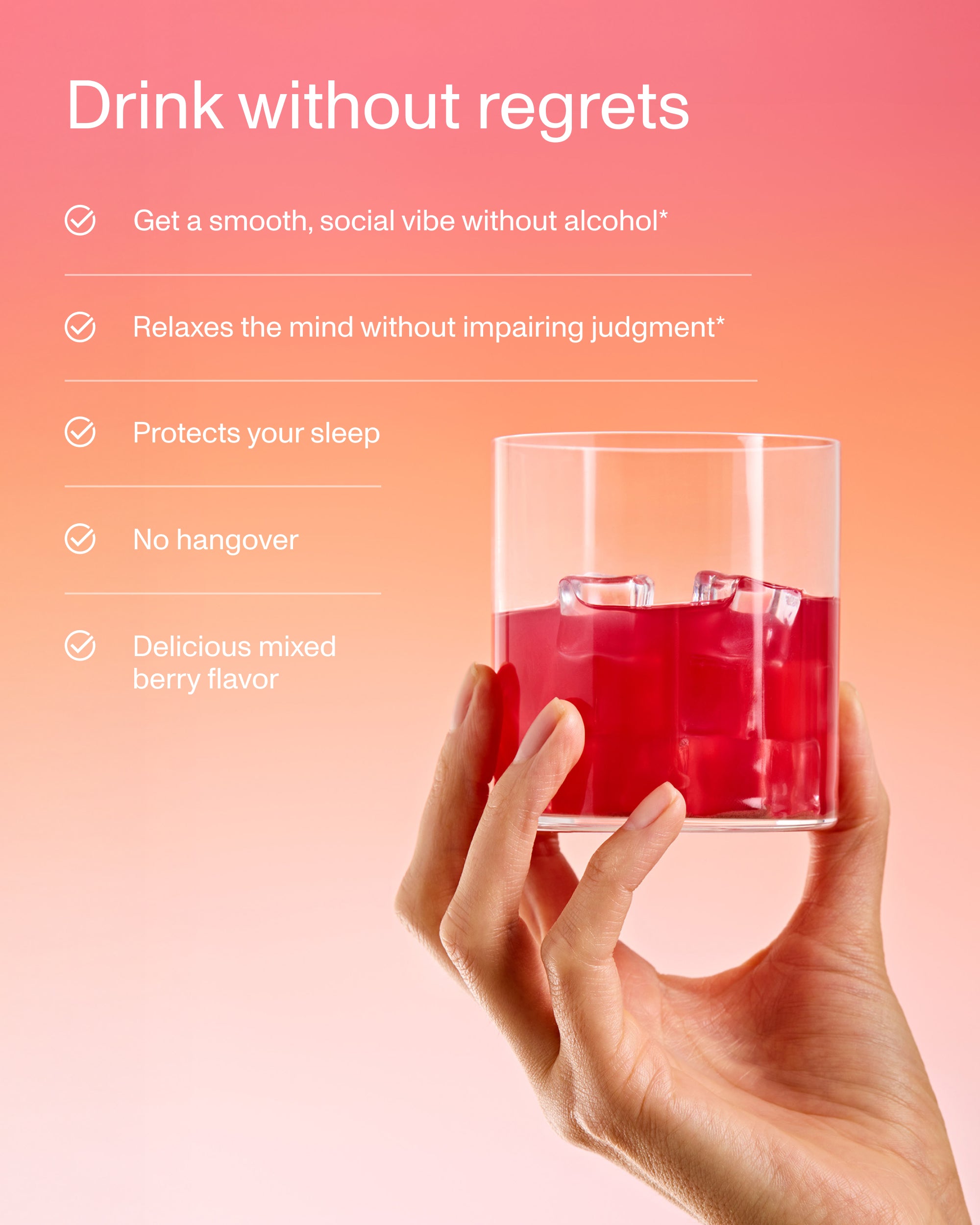 FOCL Kava Spritz in a glass - natural, plant-based drink for calm and relaxation.