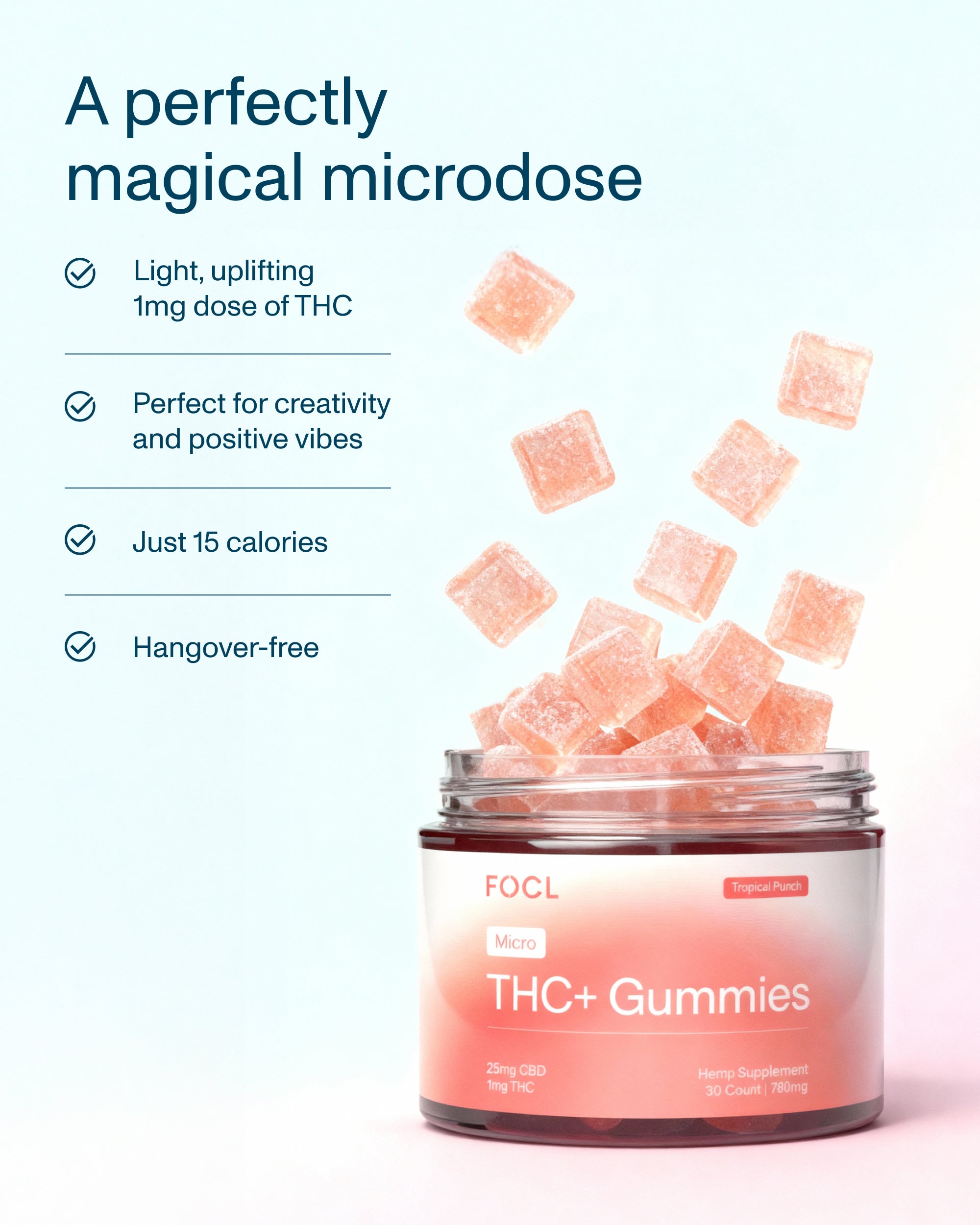 FOCL plant-based supplement bottles showcasing high-quality, science-backed ingredients for sleep, focus, and calm support.