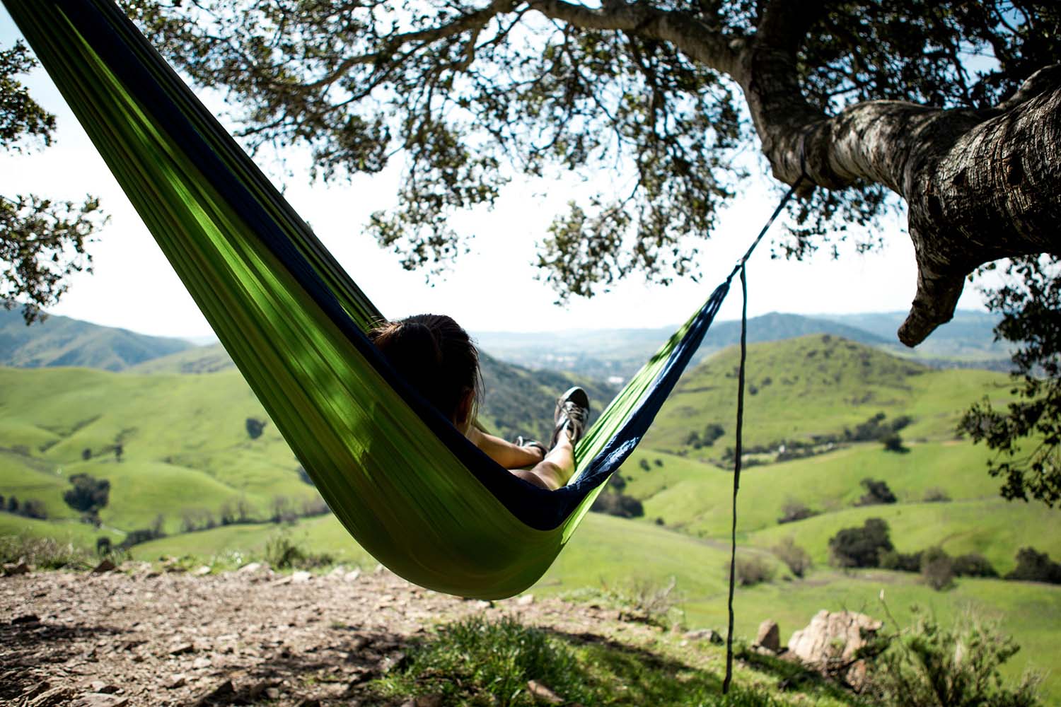 FOCL Sleep Gummies - Adult relaxing in a hammock - Promotes restful sleep and calm.