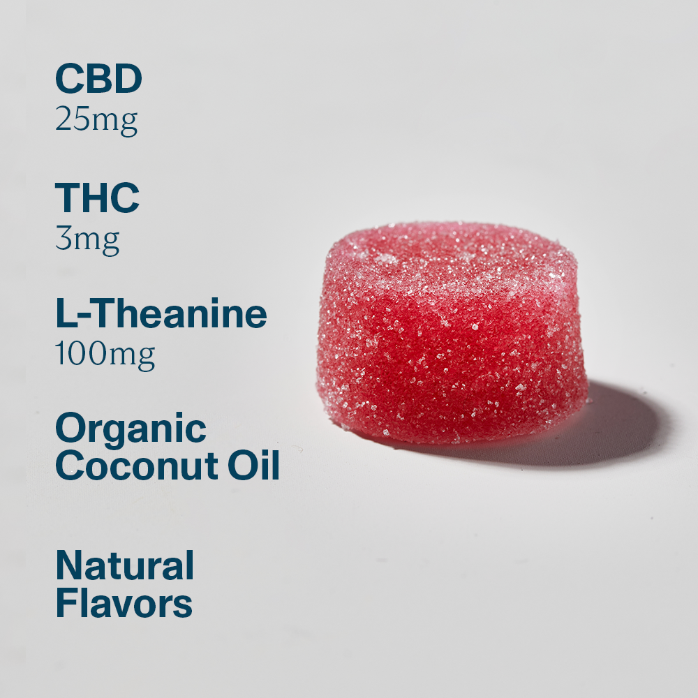 MG Chillout Carousel Ingredients - FOCL plant-based supplements on table - Promoting calm, focus, and relief.