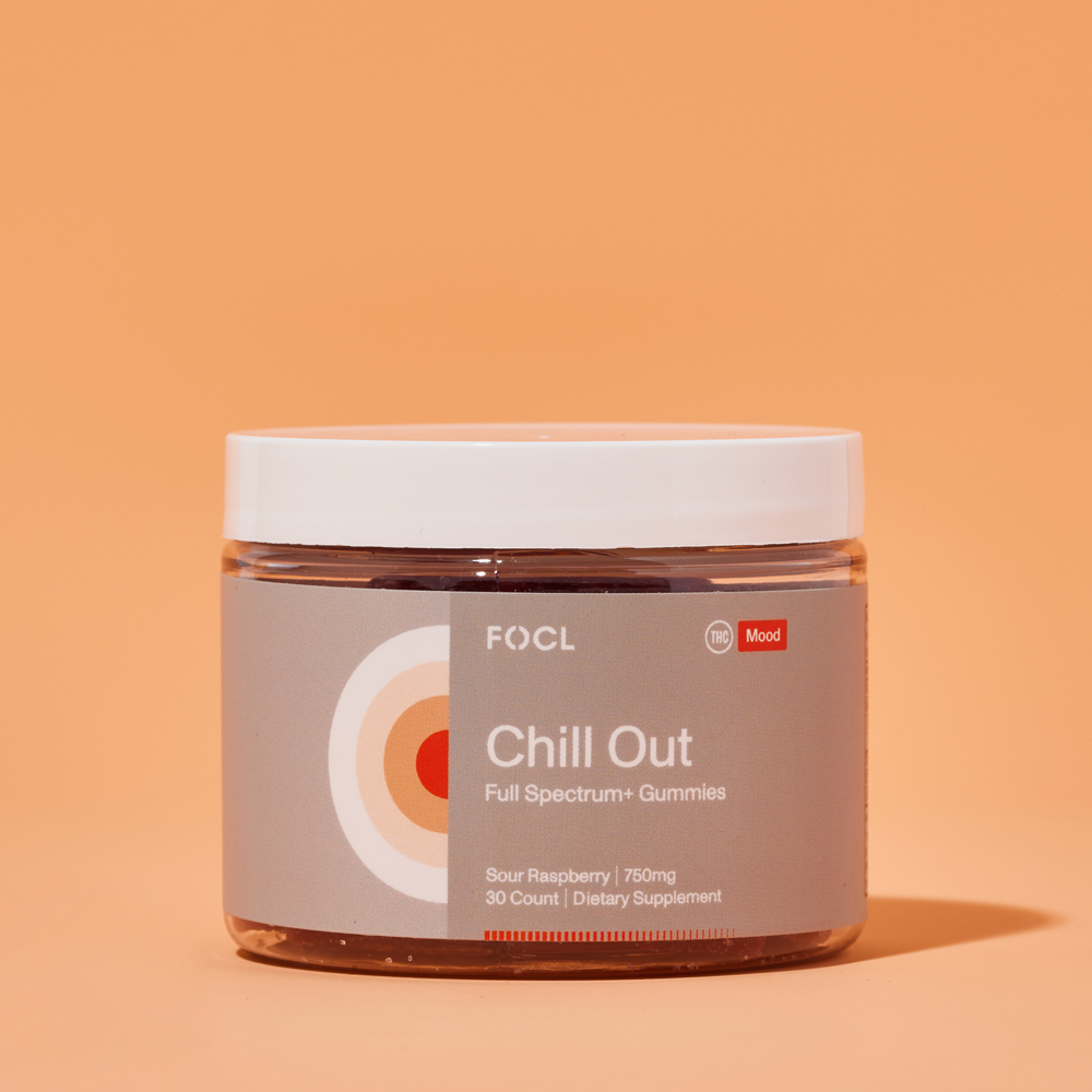 FOCL Chill Out supplement - Premium plant-based ingredients - Promotes calm and stress relief.