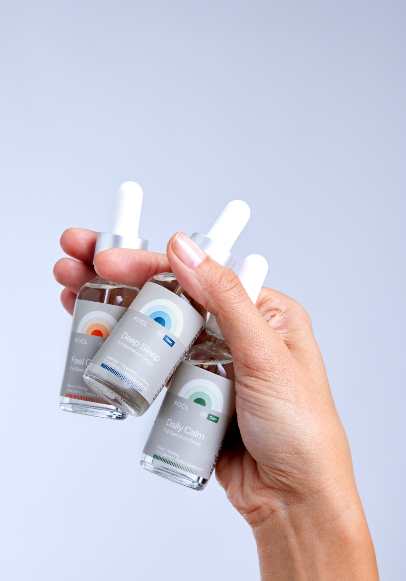 FAQ - FOCL wellness supplement bottle - Promoting sleep, calm, focus, and relief.