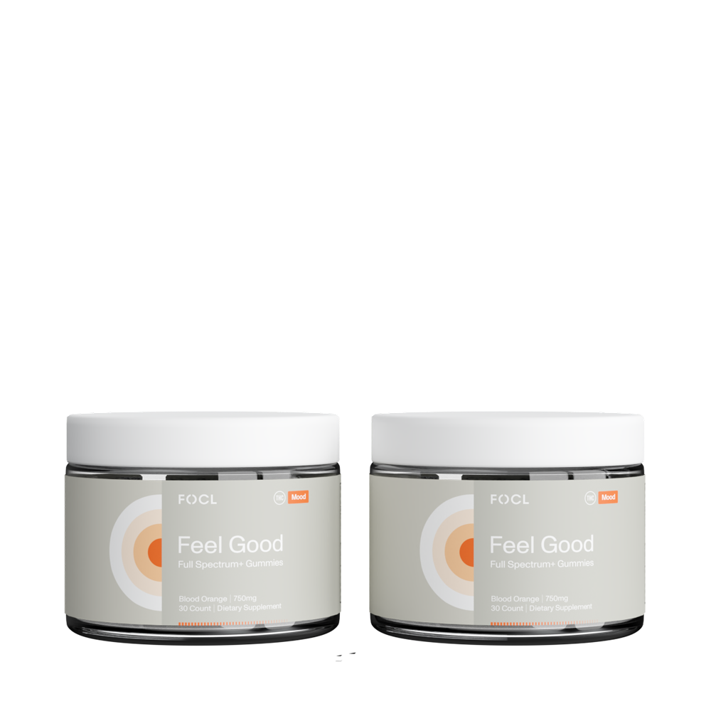 Feel Good Duo - FOCL wellness supplements for sleep support and stress relief.