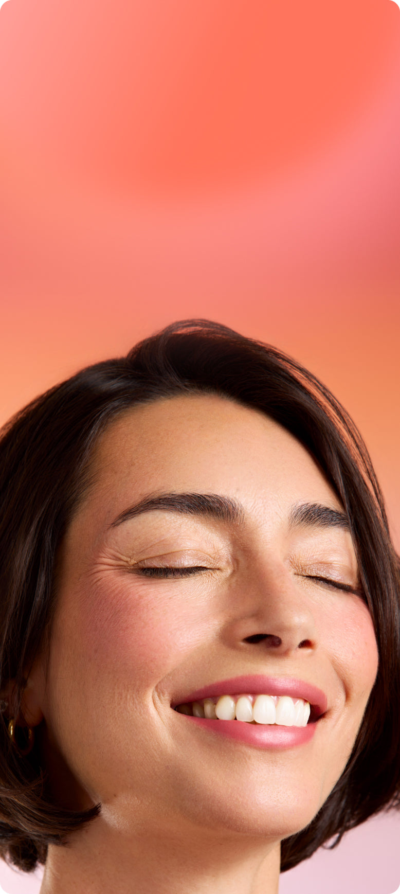 Kava gummies held by smiling woman, promoting calmness and relaxation through plant-based wellness.