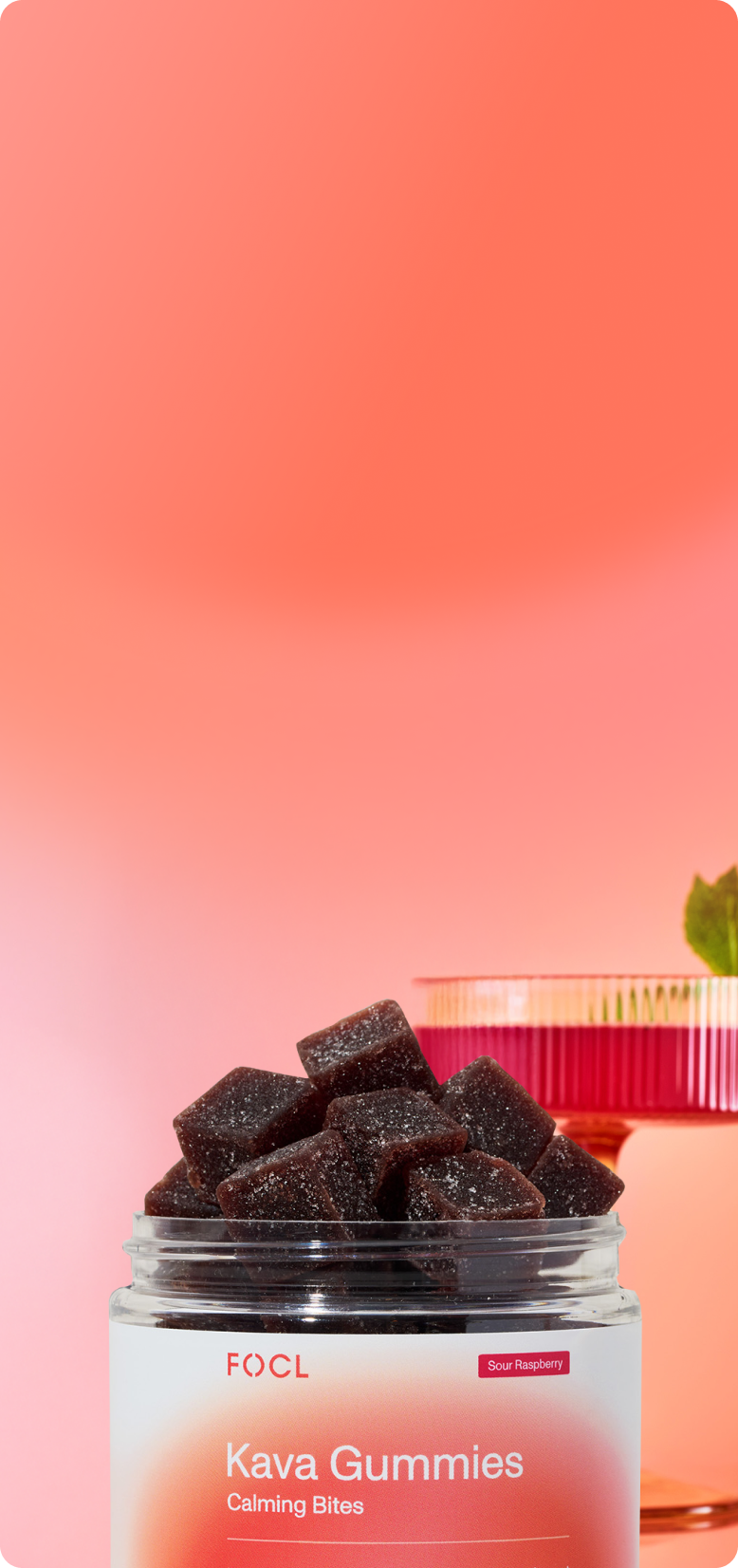 FOCL Kava Gummies in premium packaging - natural sleep aid for holistic wellness.