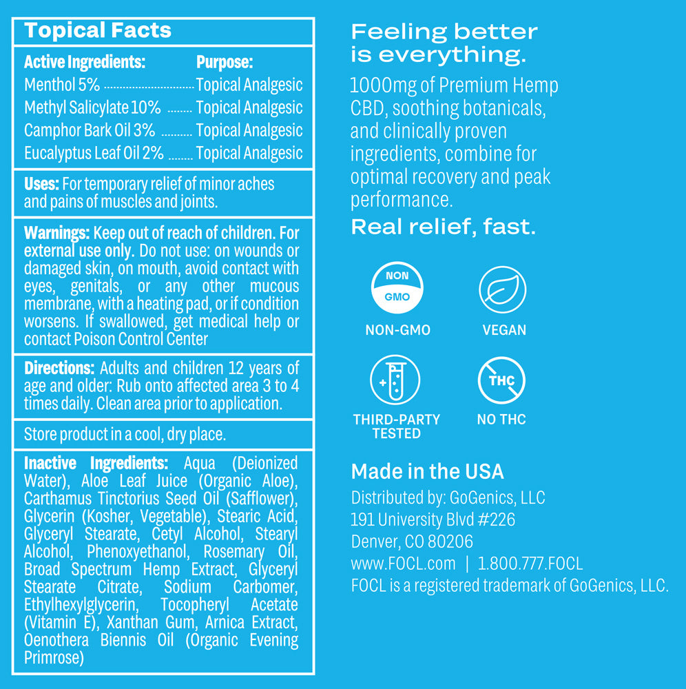 FOCL Relief Cream - FOCL