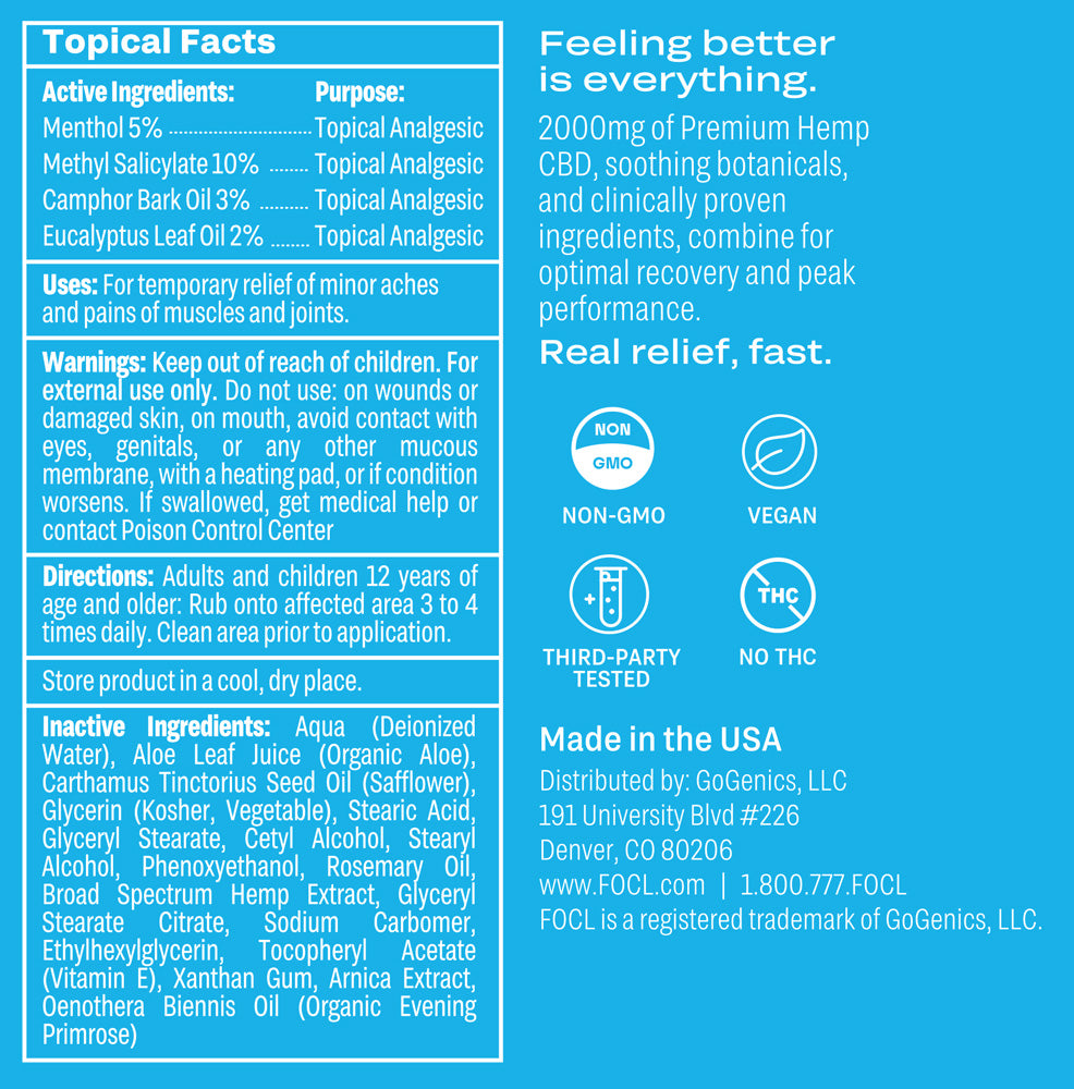 FOCL Relief Cream - FOCL