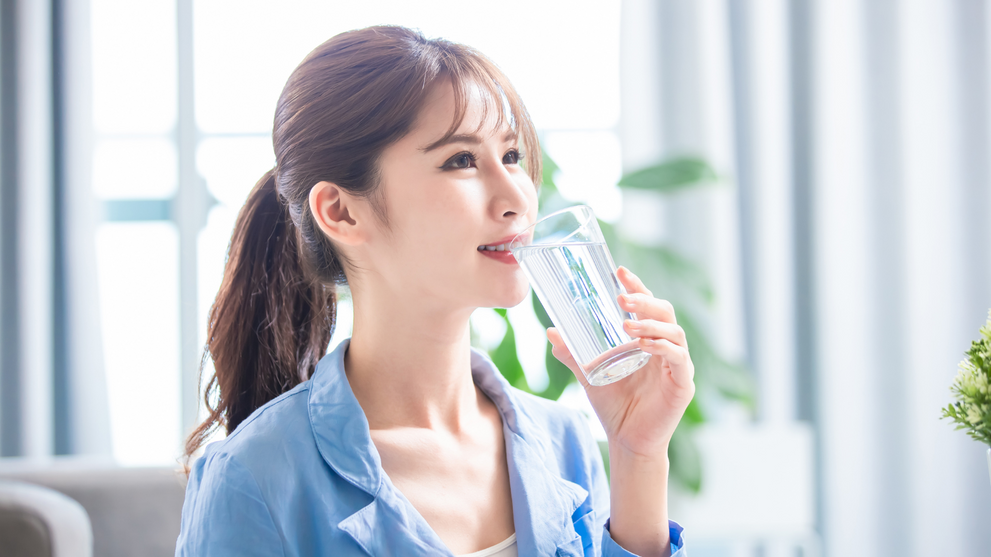 Woman Drinking Water