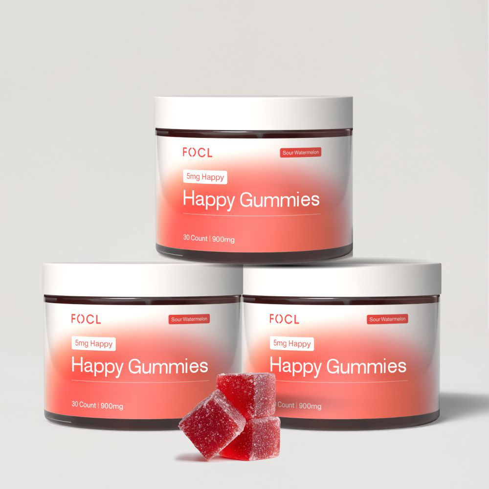 THC+ Happy 5mg Gummies 3-Pack