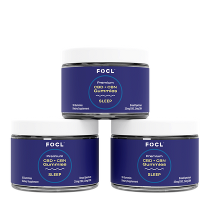 FOCL CBD + CBN Sleep Gummies 3-Pack - FOCL