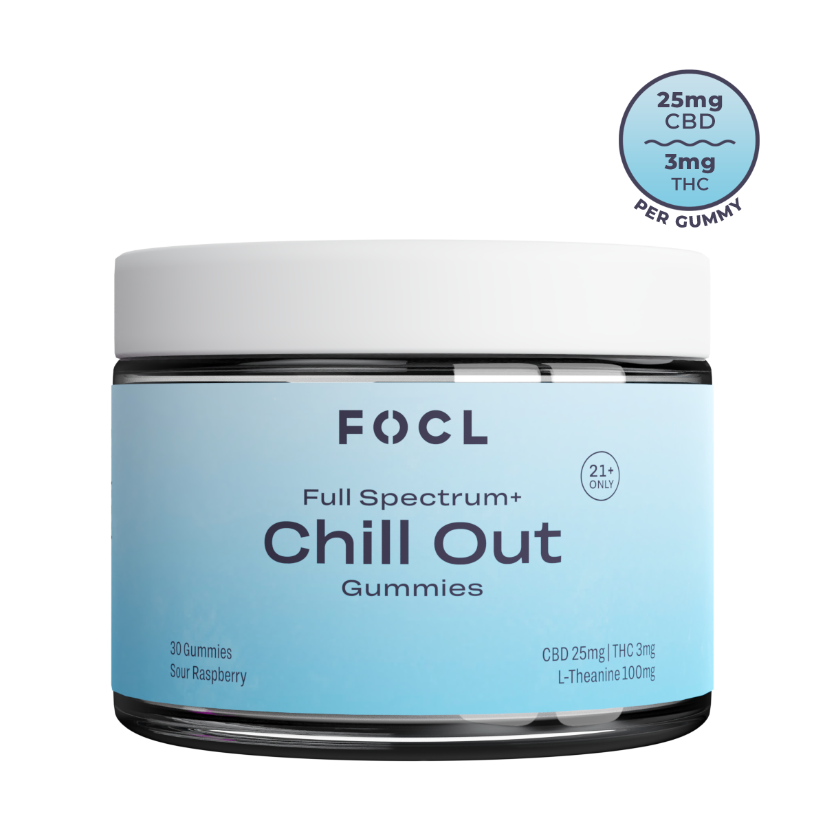 FOCL Chill out CBD + THC Gummies