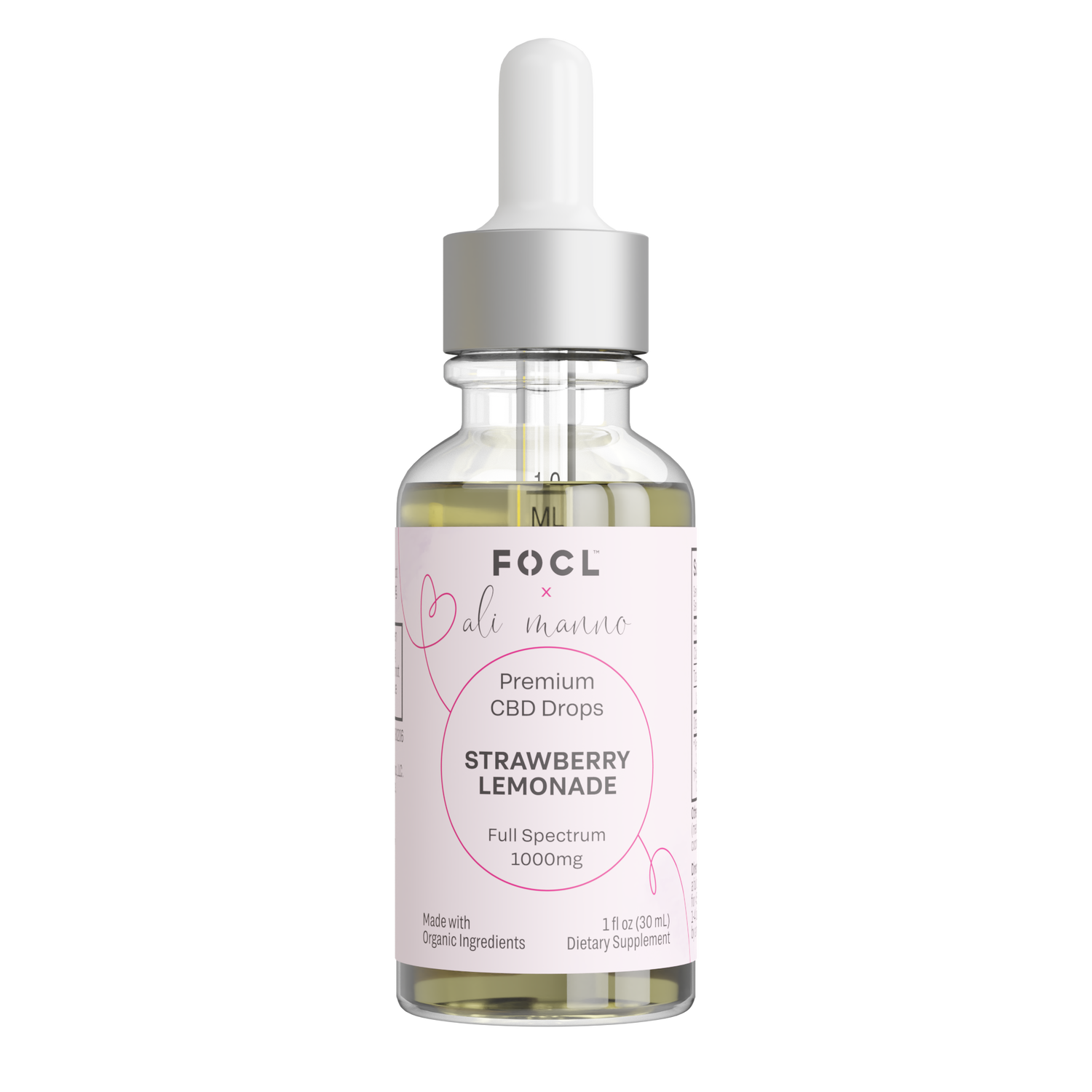 FOCL x Ali - Full Spectrum Strawberry Lemonade CBD Drops