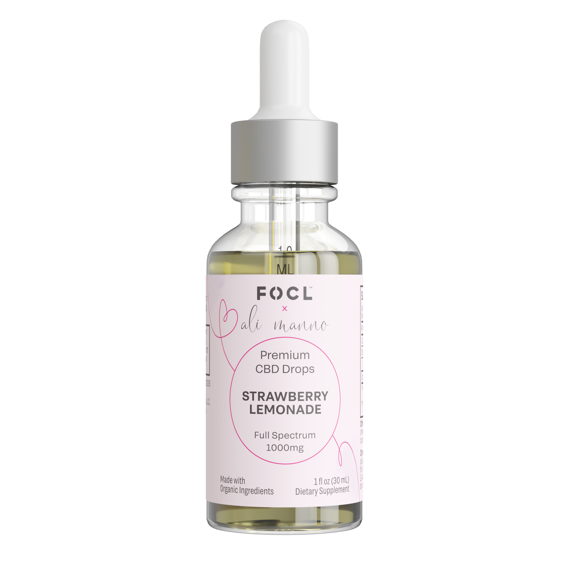FOCL x Ali - Full Spectrum Strawberry Lemonade CBD Drops