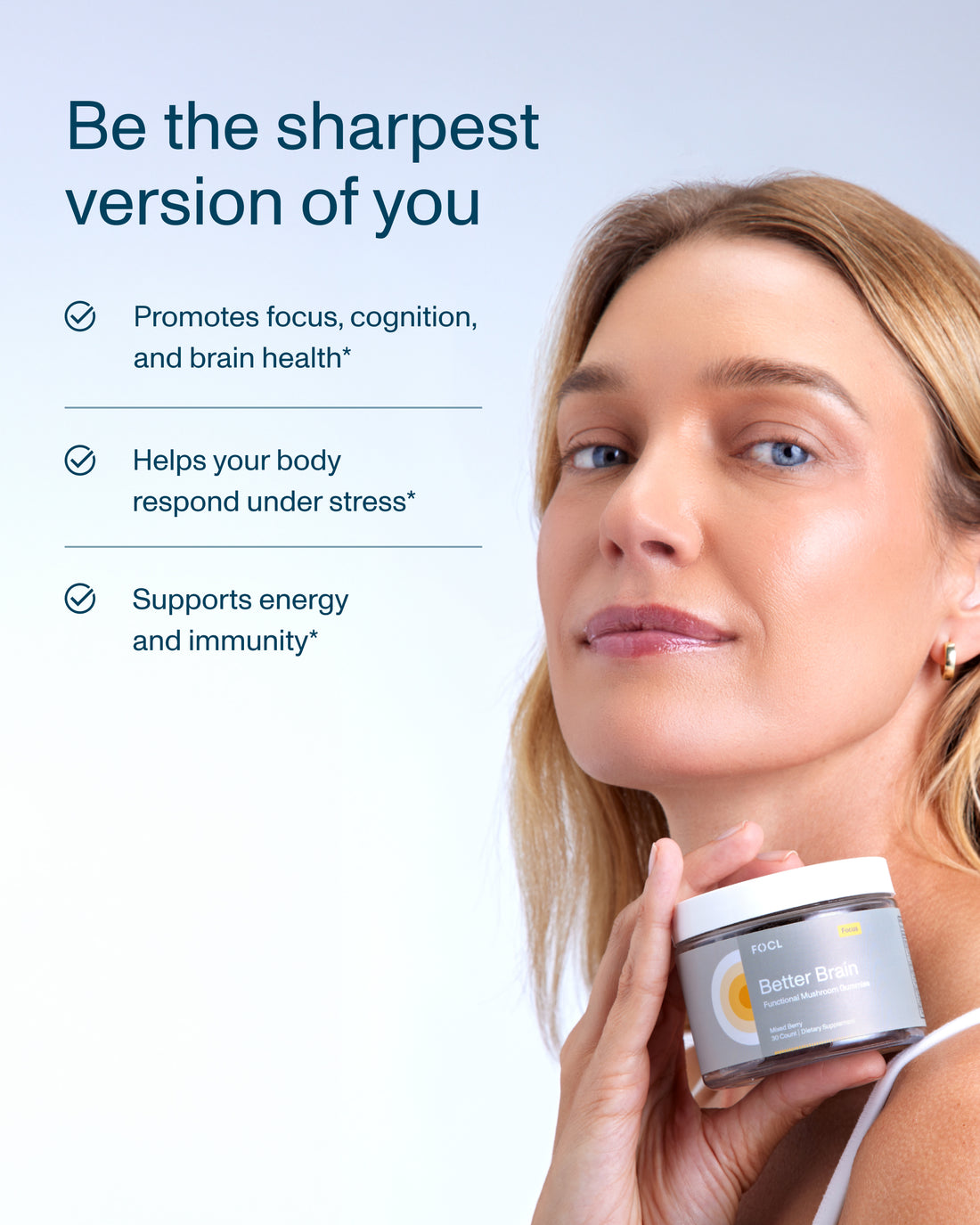 FOCL BetterBrain Gummies - Premium wellness supplement for improved focus and clarity.