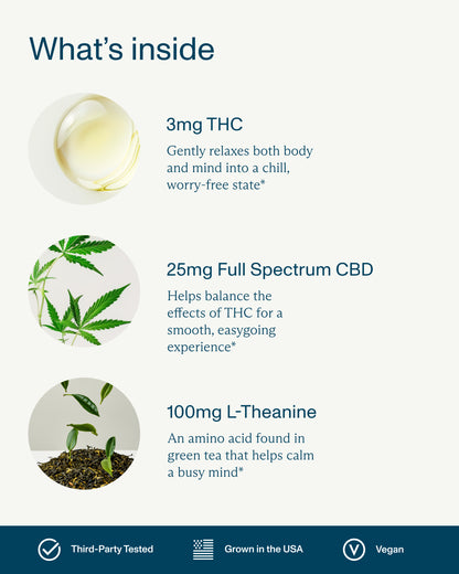 FOCL Chill supplement bottle made with hemp for enhanced calm and relaxation.