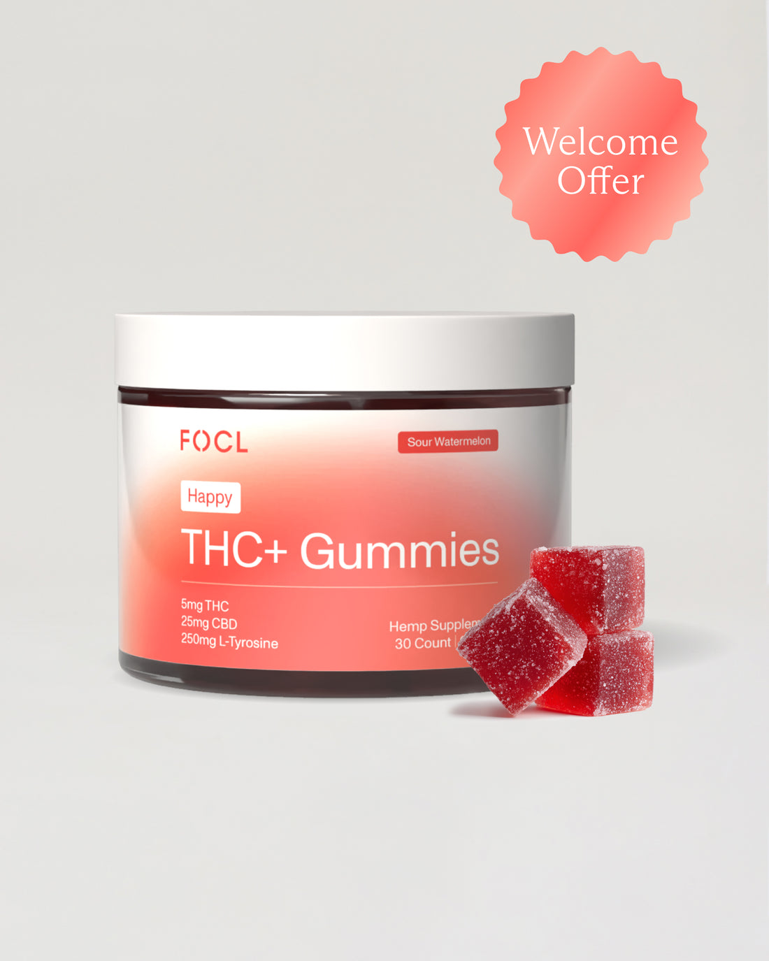THC+ Happy 5mg Gummies - Welcome Offer