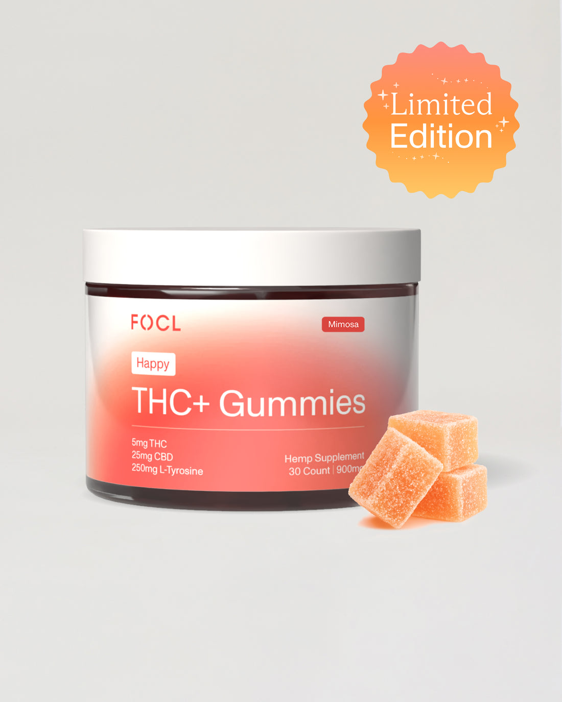 THC+ Happy 5mg Gummies Mimosa