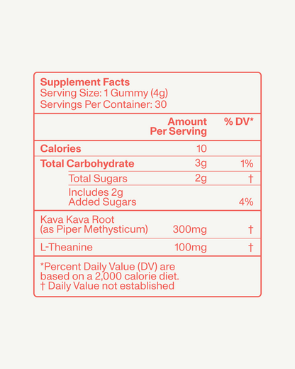 FOCL Kava Gummies in a bottle - plant-based supplements for calm and focus.