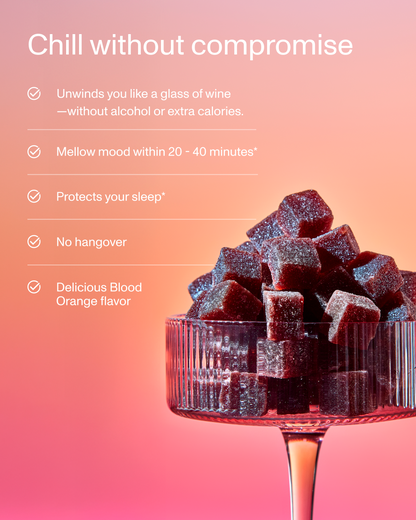 FOCL Kava Gummies displayed artistically - promotes calm and stress relief with plant-based ingredients.