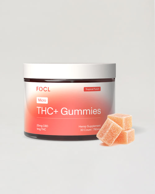 FOCL wellness supplement bottle - plant-based ingredients for sleep support and calm.