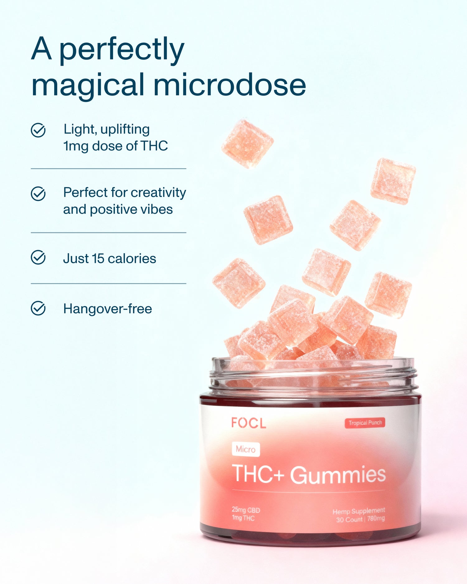 FOCL plant-based supplement bottles showcasing high-quality, science-backed ingredients for sleep, focus, and calm support.