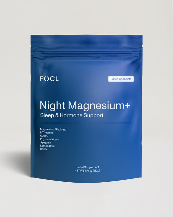 FOCL Sleep Supplement - Plant-based capsules in a premium bottle - Promotes restful sleep and relaxation.