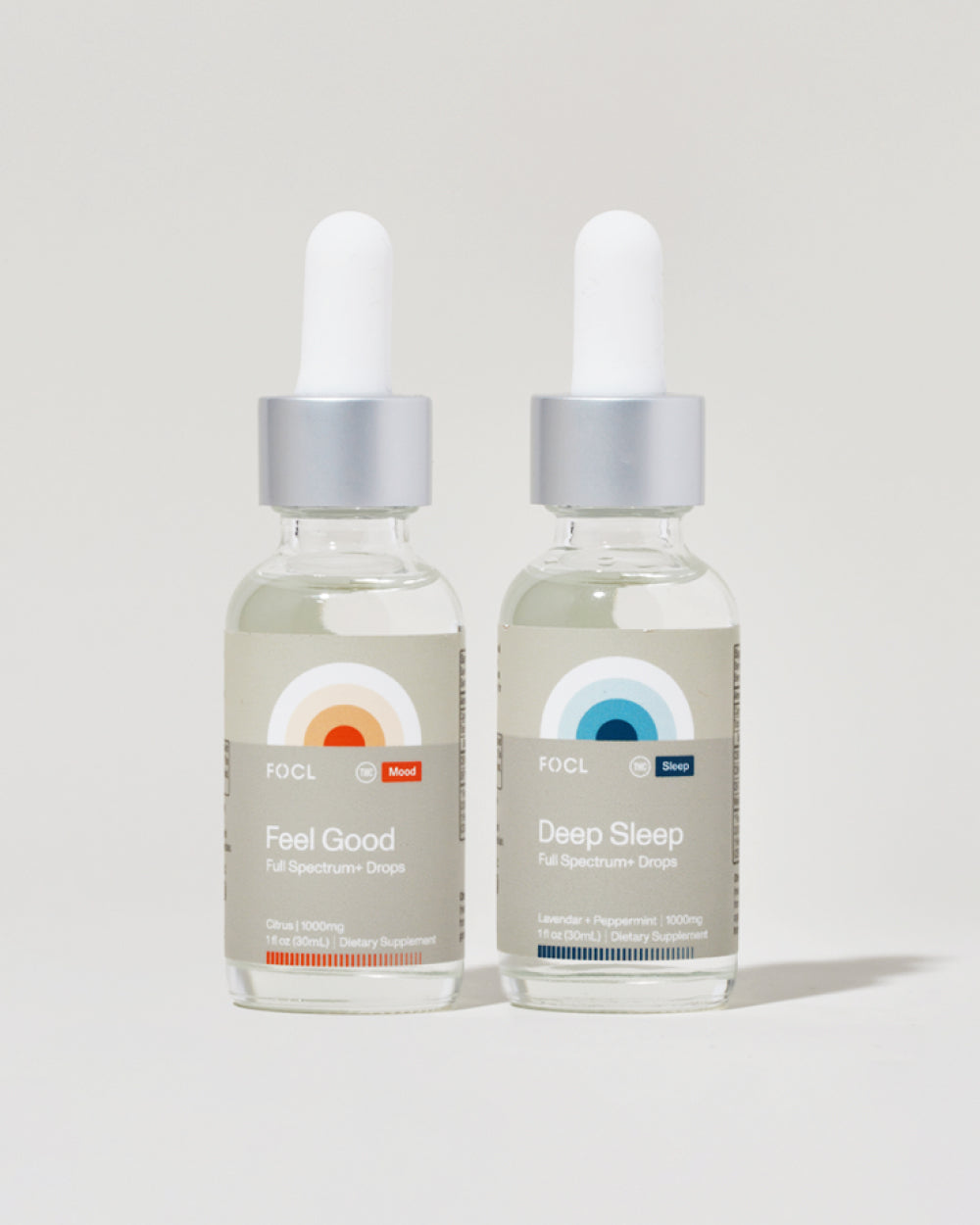 FOCL SummerDrops Bundle - Premium wellness supplements in bottles - Promoting sleep, calm, and focus.