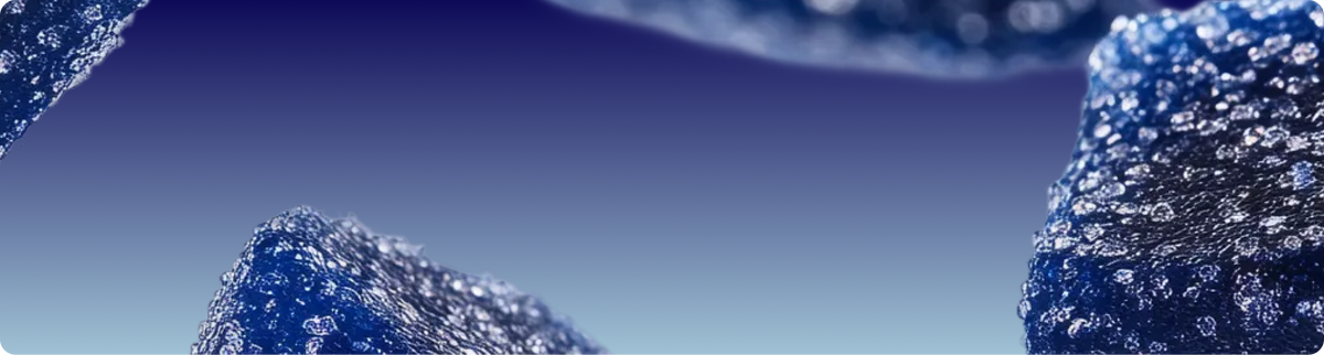 FOCL wellness banner - Blue graphic illustrating science-backed, plant-based supplements - Promoting calm and focus.