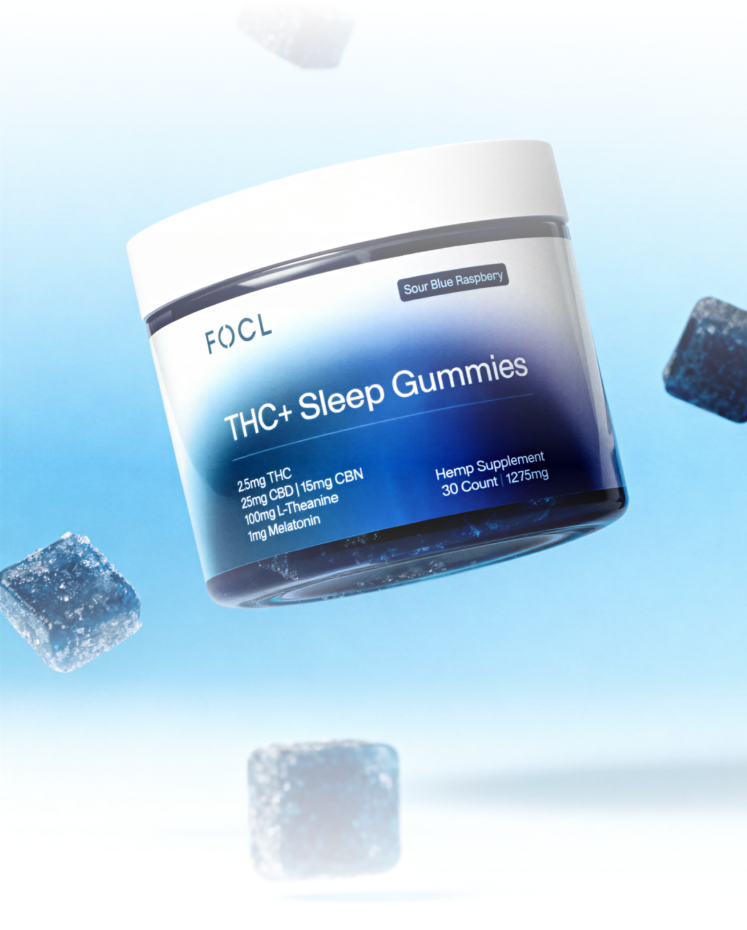 FOCL wellness banner showcasing plant-based personal care products for better sleep, focus, and relief.