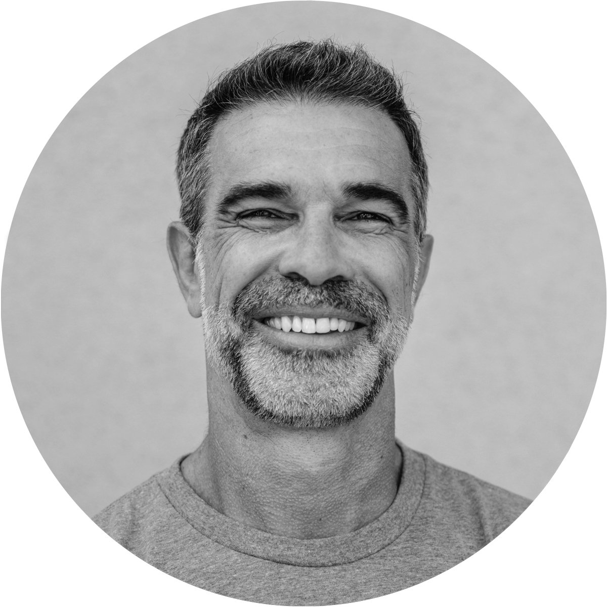 Ken, FOCL founder, smiling - showcasing the happiness and clarity derived from our wellness products.