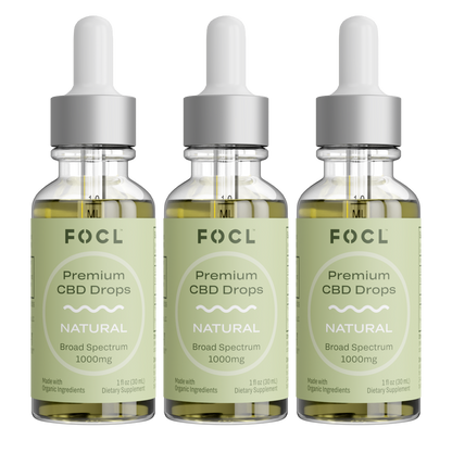 FOCL Premium CBD Drops 3-Pack - FOCL