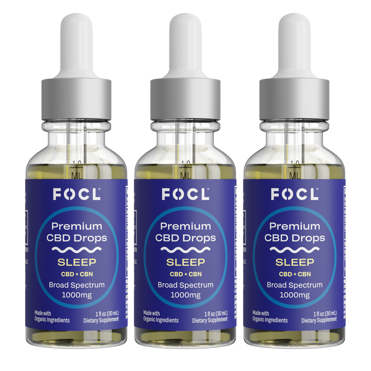 FOCL Sleep Drops 3-Pack - FOCL