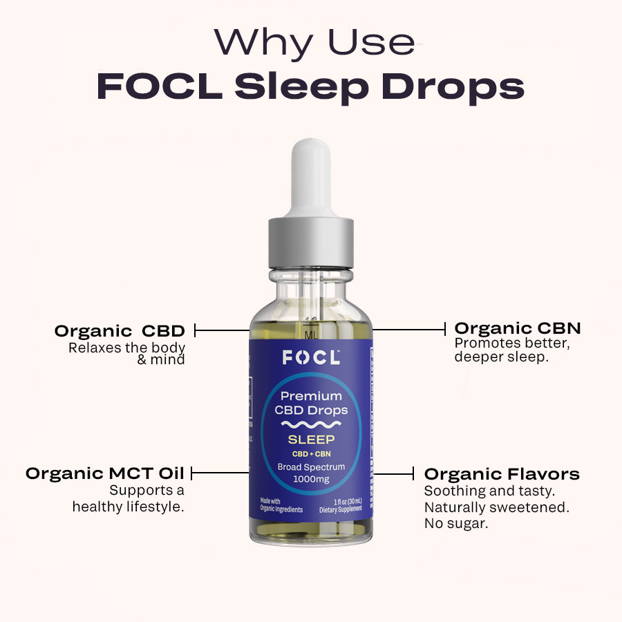 FOCL CBD + CBN Sleep Drops - FOCL